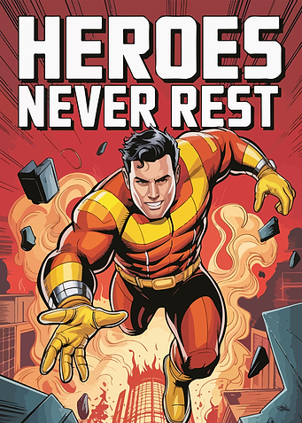 Heroes Never Rest Comic Book Cover