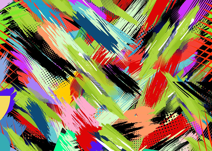 Abstract Brushstroke Pattern