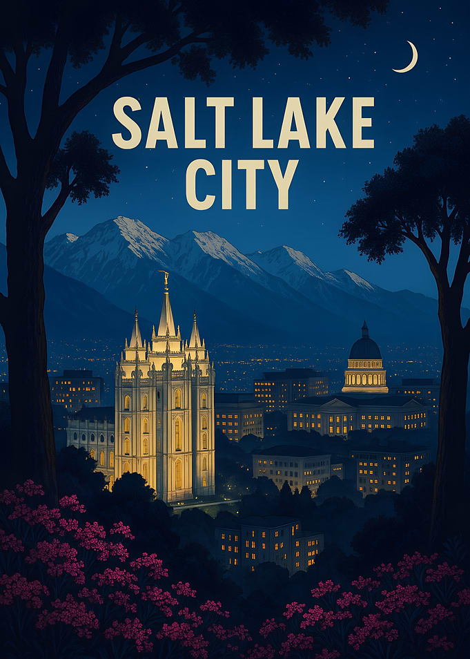 Salt Lake City Nightscape