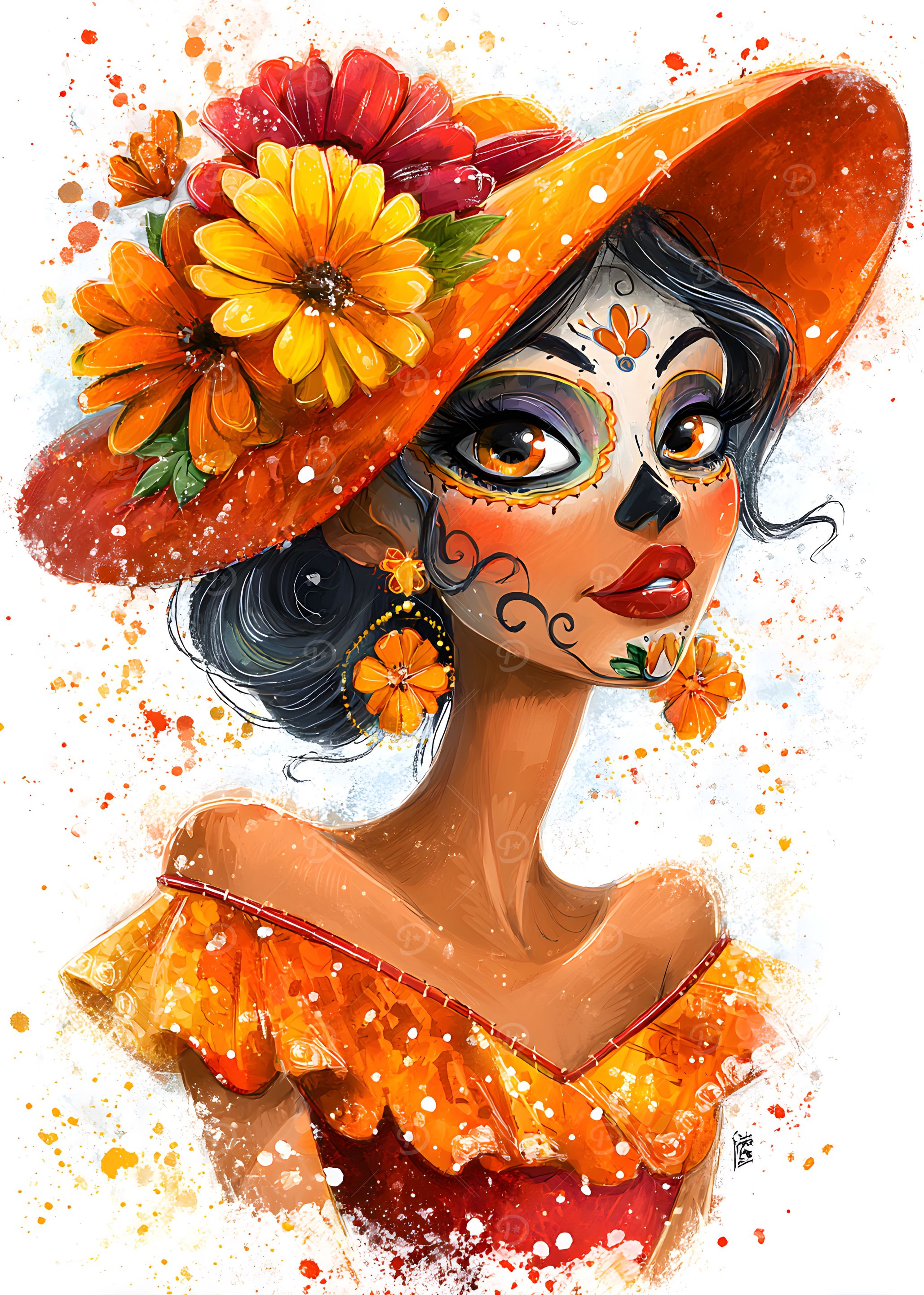 Day of the Dead Woman Portrait