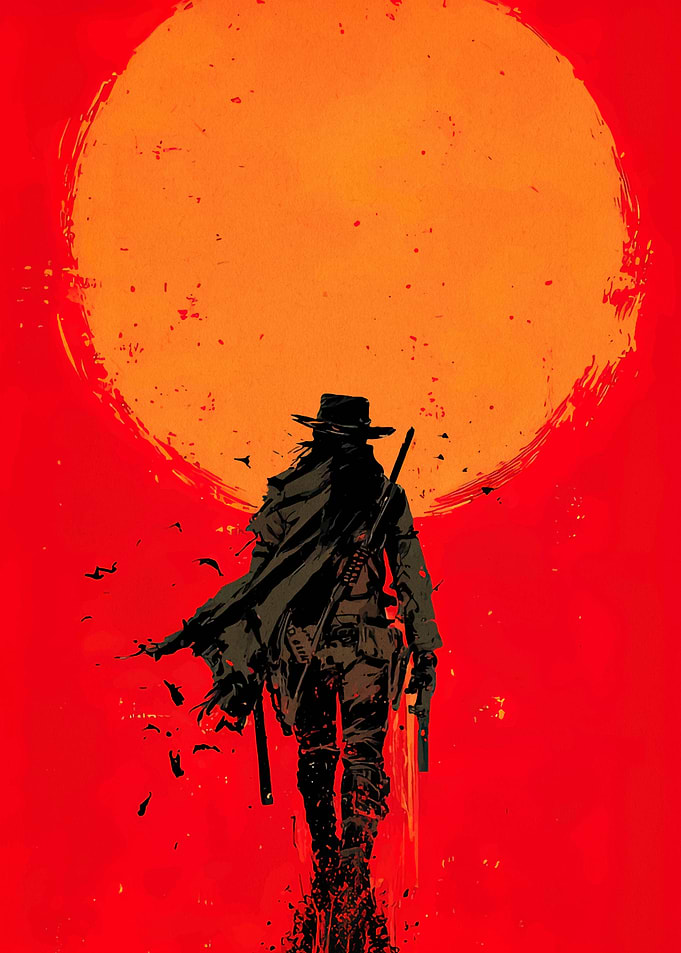Red Dead Redemption Silhouette Art
