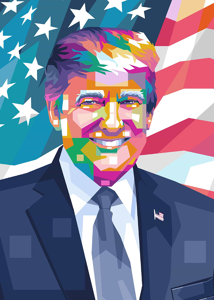 Donald Trump Pop Art Portrait