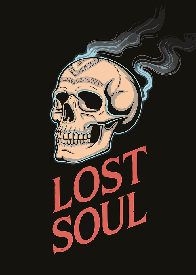 Lost Soul Skull Illustration