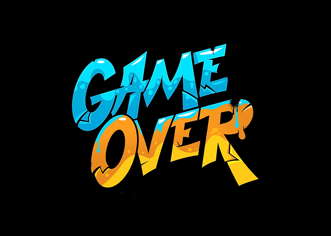 Game Over Text Graphic