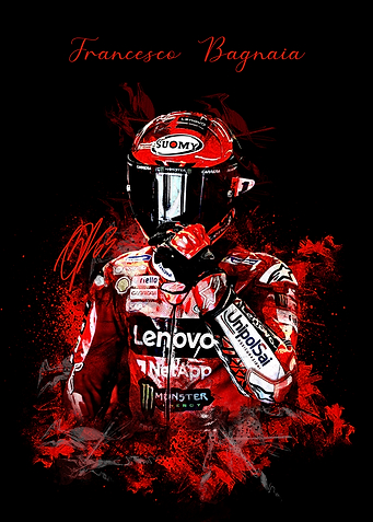 Francesco Bagnaia Racing Portrait
