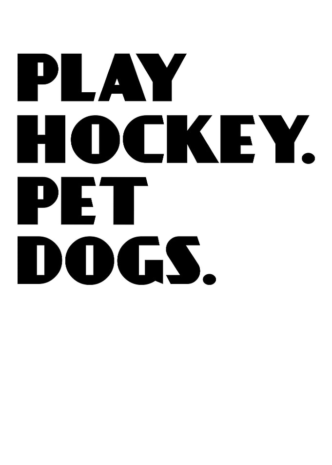Play Hockey Pet Dogs.