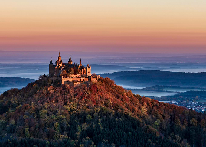 Hohenzollern Castle at Sunrise