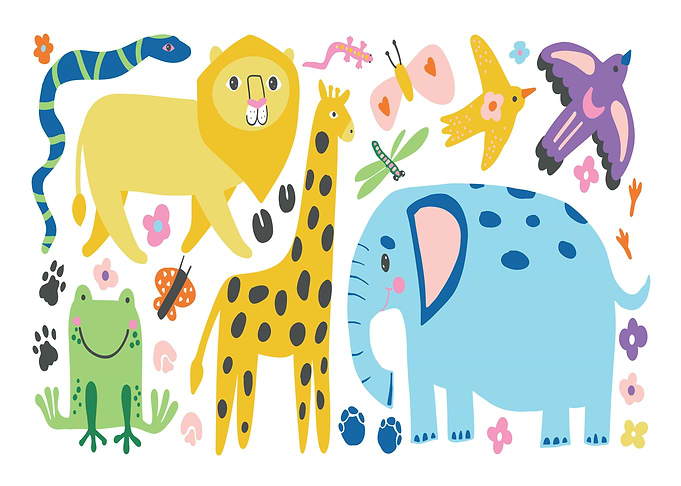 Cartoon Animals Illustration