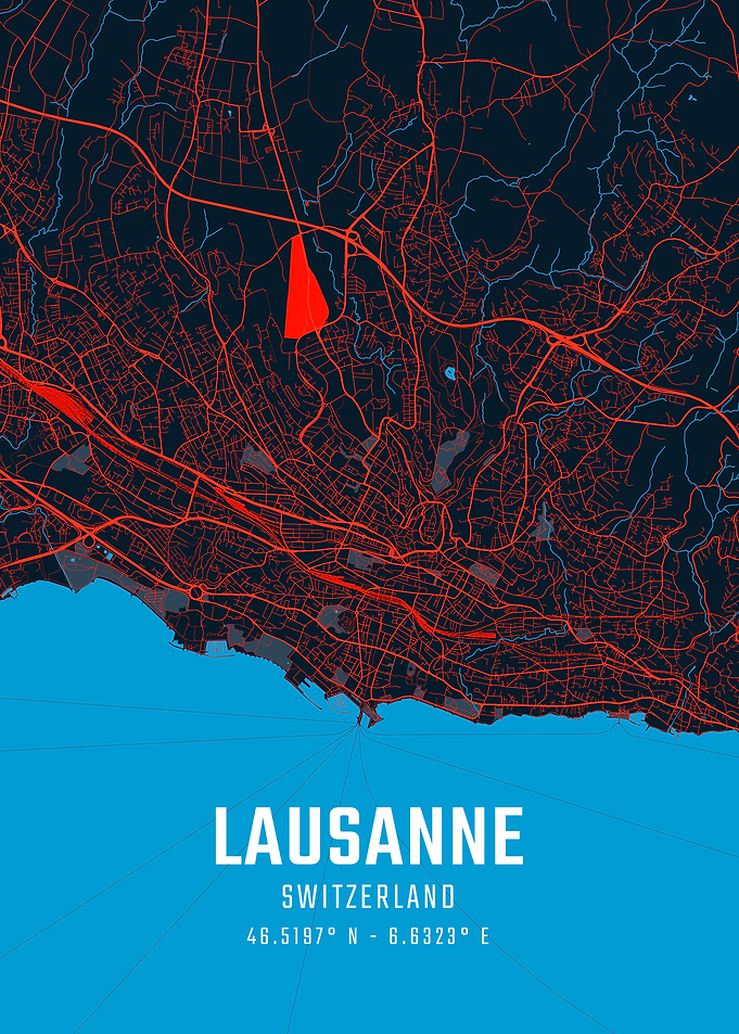 Lausanne City Map