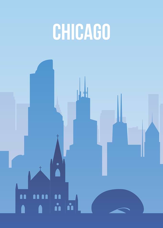 Chicago Skyline Silhouette