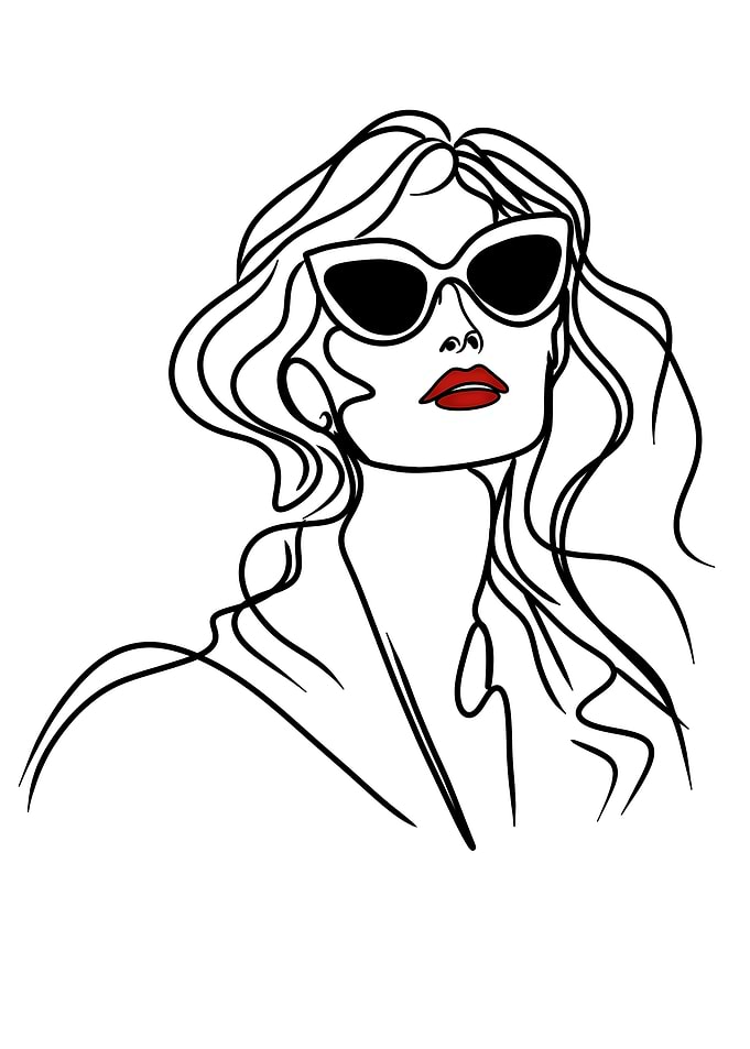 Woman Line Art