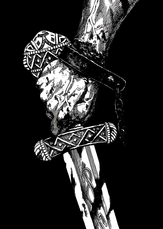 holding sword saga