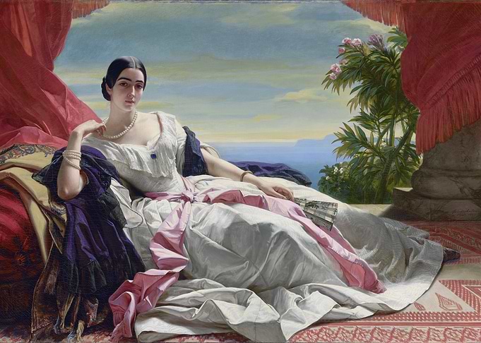 Elegant Woman Portrait Painting