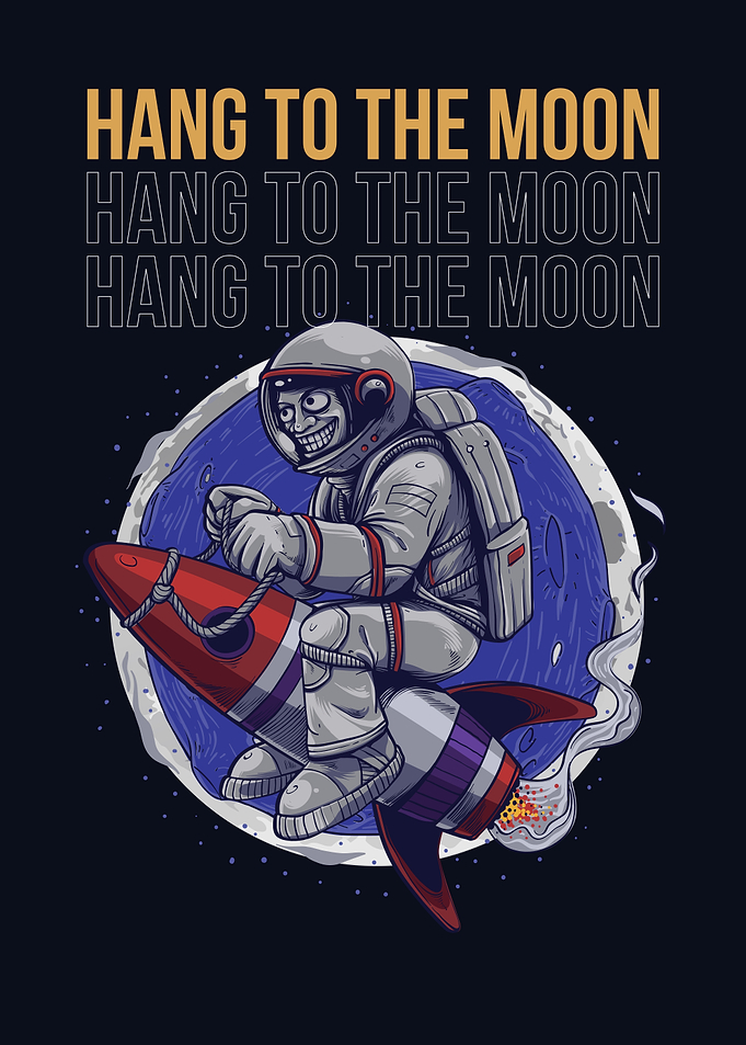 Hang to the Moon Astronaut