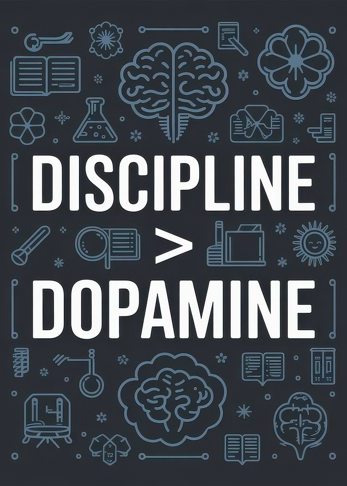 Discipline over Dopamine Motivational Poster