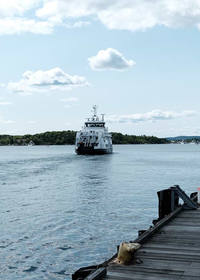 Ferry leaving Oslo