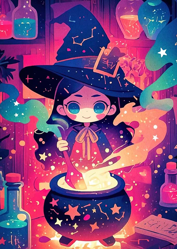 Witch Brewing Potion