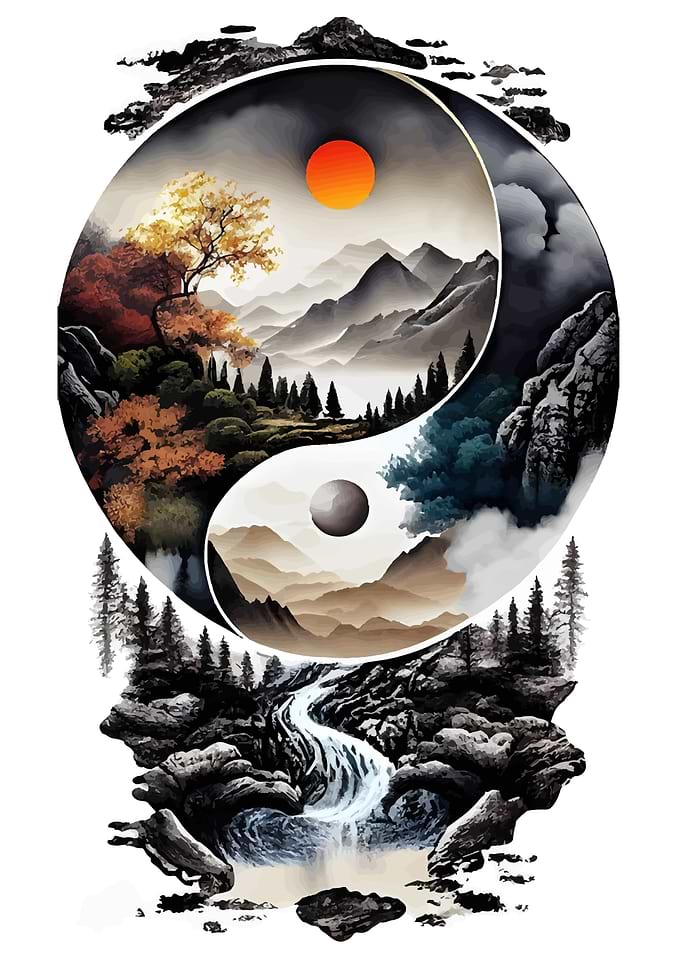 Yin Yang Landscape