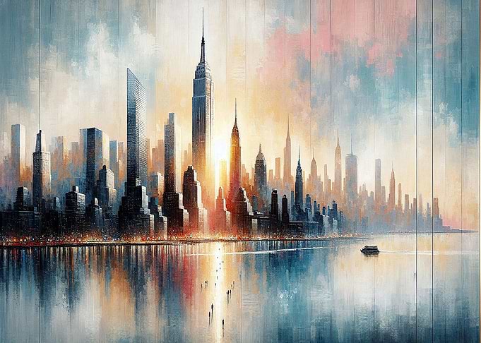 New York City Skyline Painting