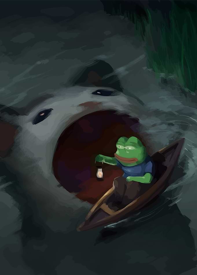 Pepe the Frog in the Catmouth River