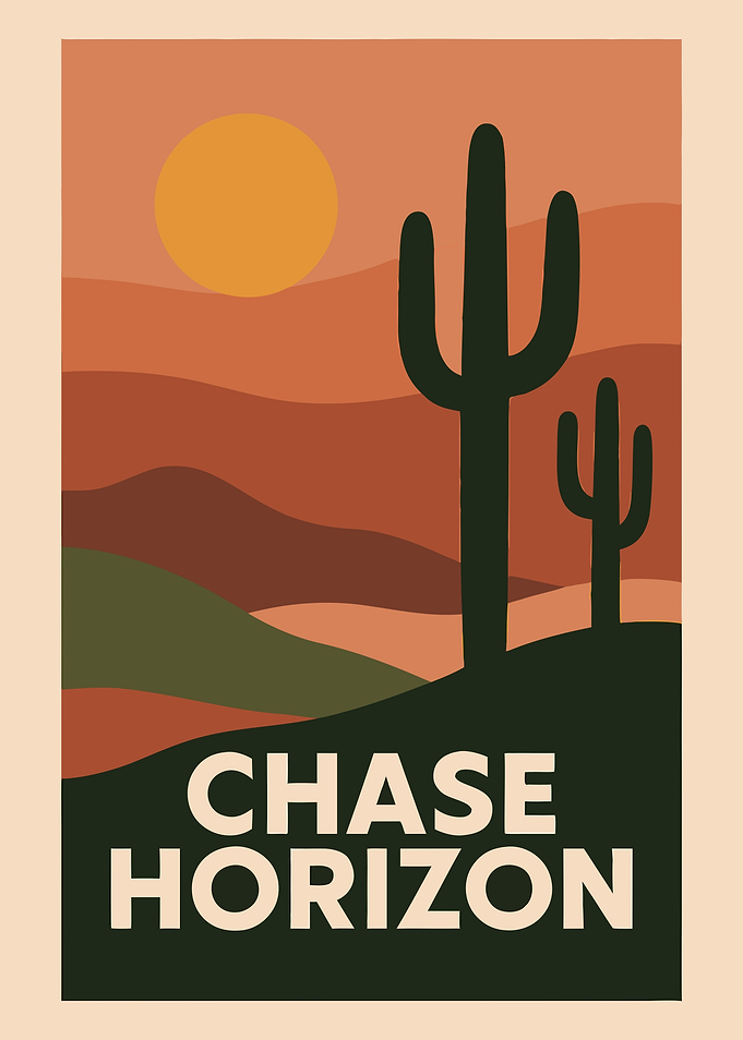 Chase Horizon Desert Landscape Art
