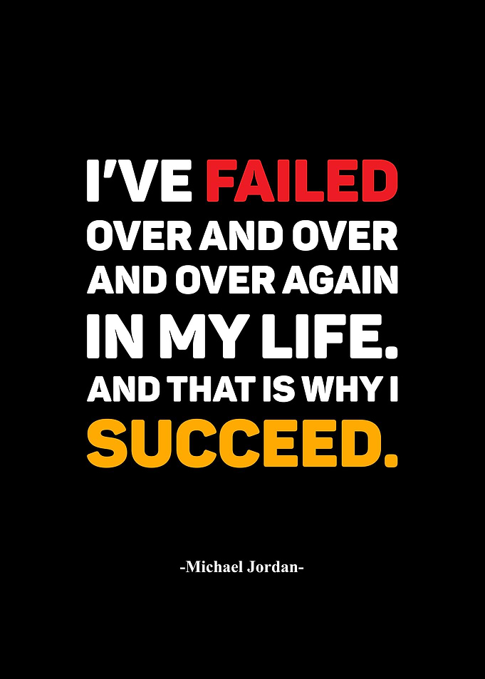 Michael Jordan Inspirational Quote Poster
