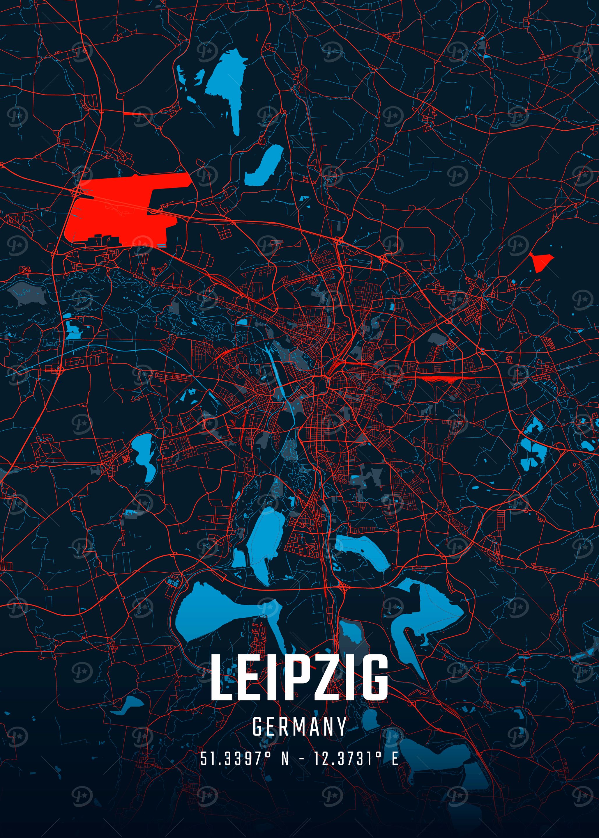 Leipzig City Map