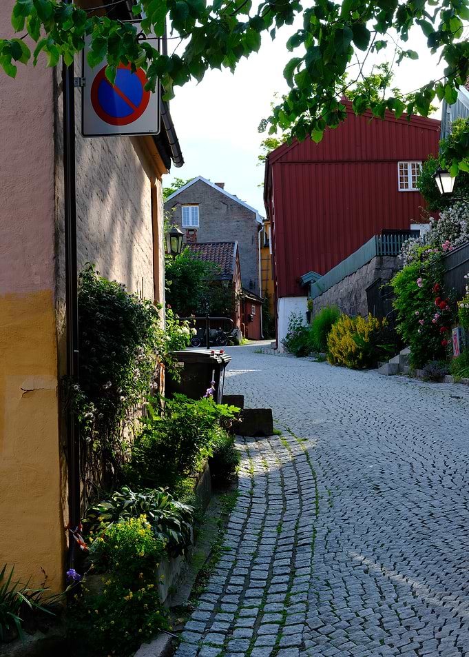 Oslo Cobblestone Street