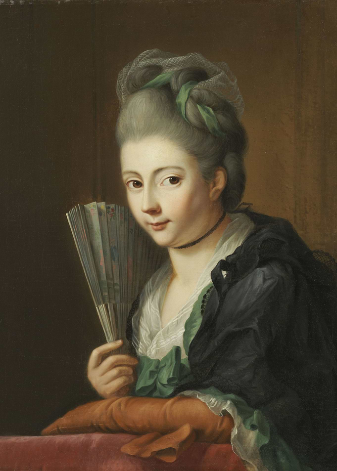 Portrait of a Woman with Fan
