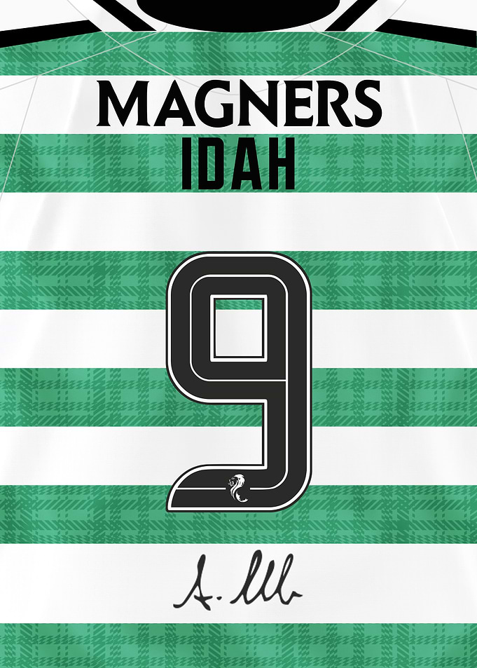 Adam IDAH Number 9 2025/26 Celtic Shirt