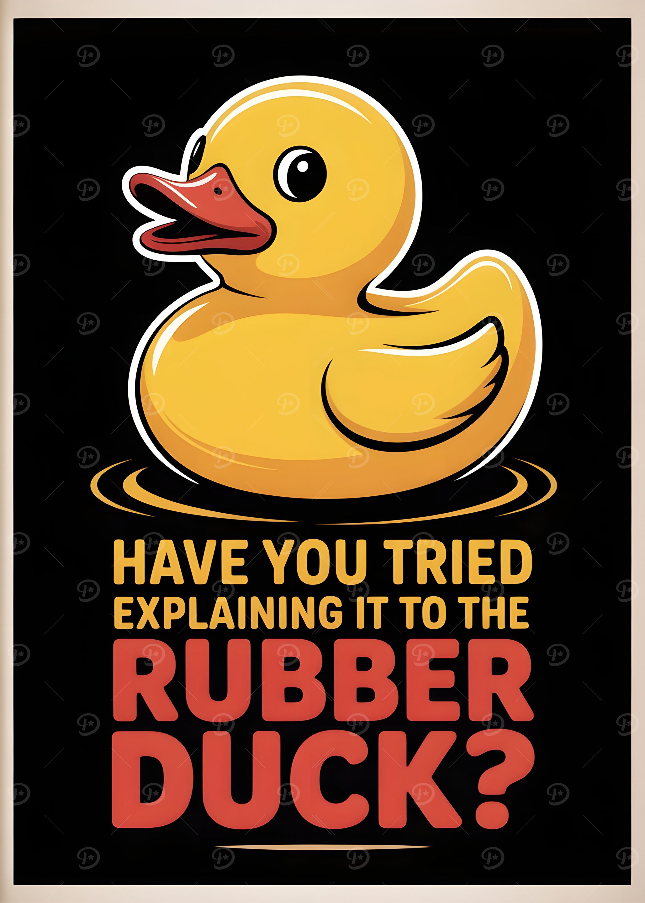 Rubber Duck Debugging Poster
