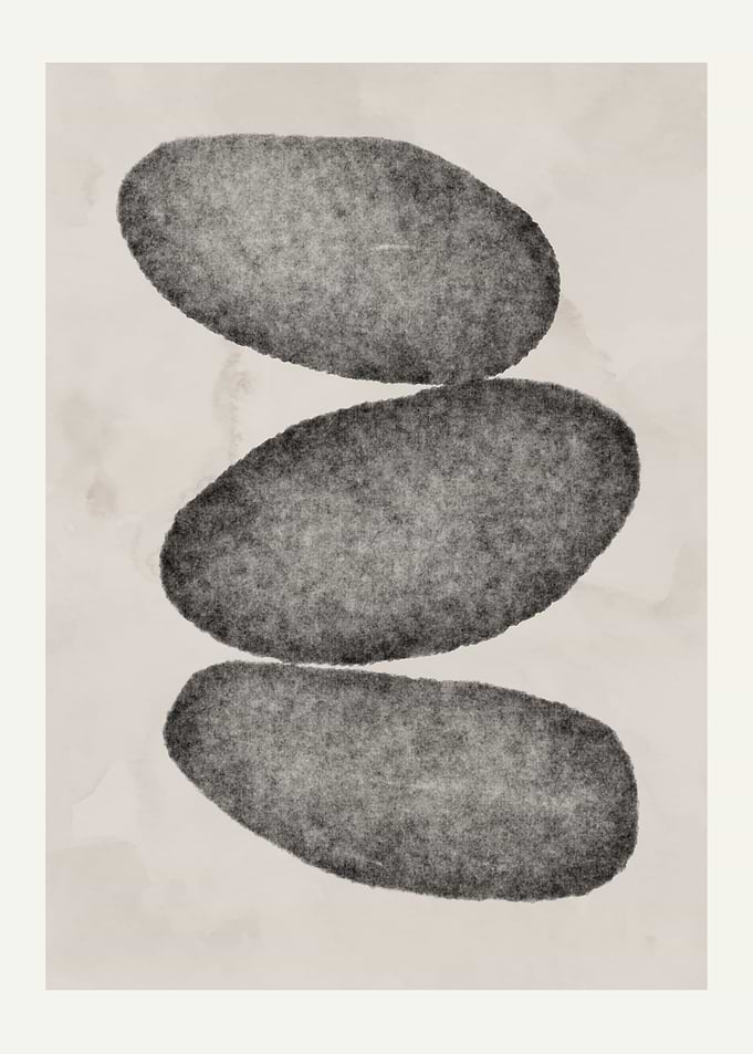 Stacked Stones Minimalist Art