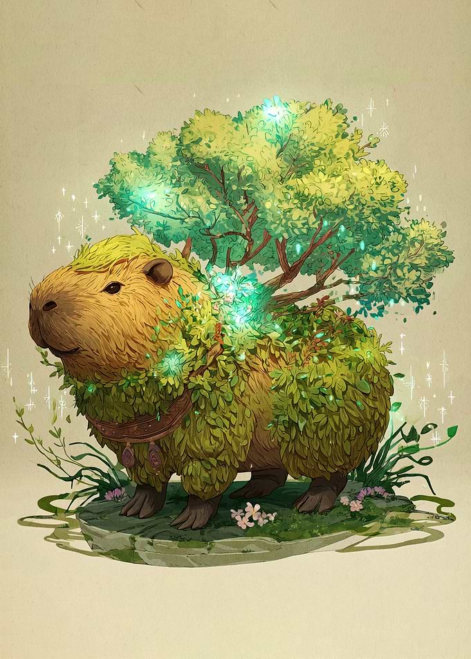Capybara Tree Spirit