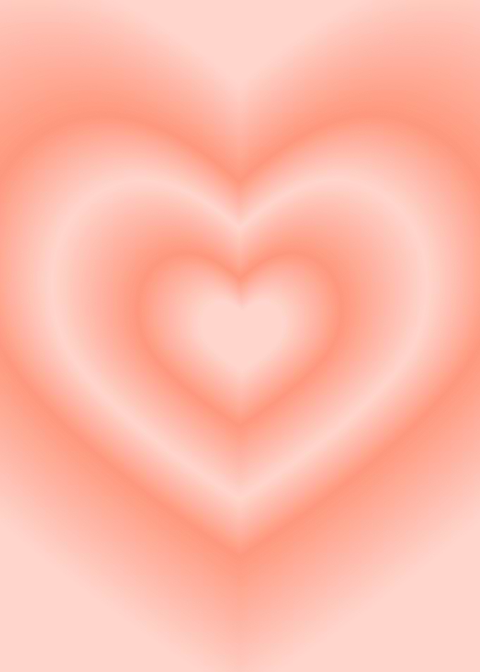 Peach Heart Gradient