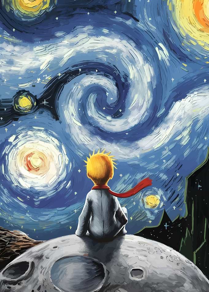 The Little Prince and Starry Night