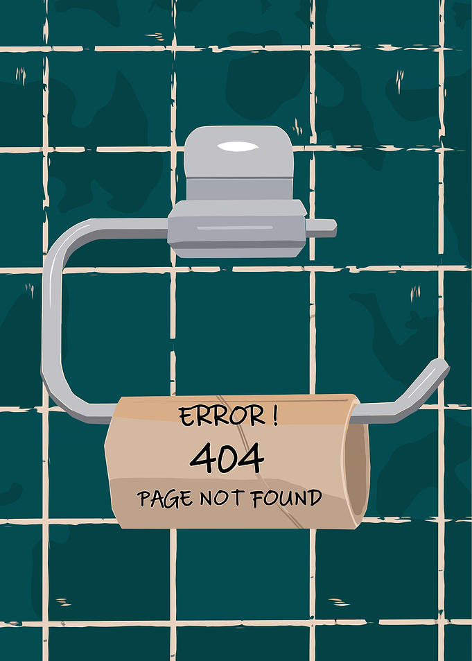 Error 404 Toilet Paper Roll