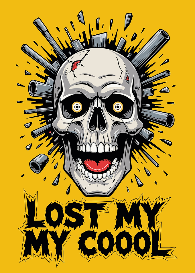 Lost My Cool Skull Graphic