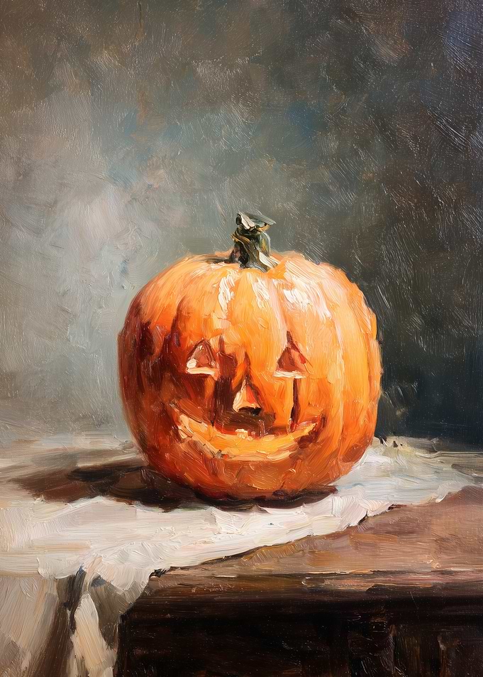 Halloween Pumpkin Painting