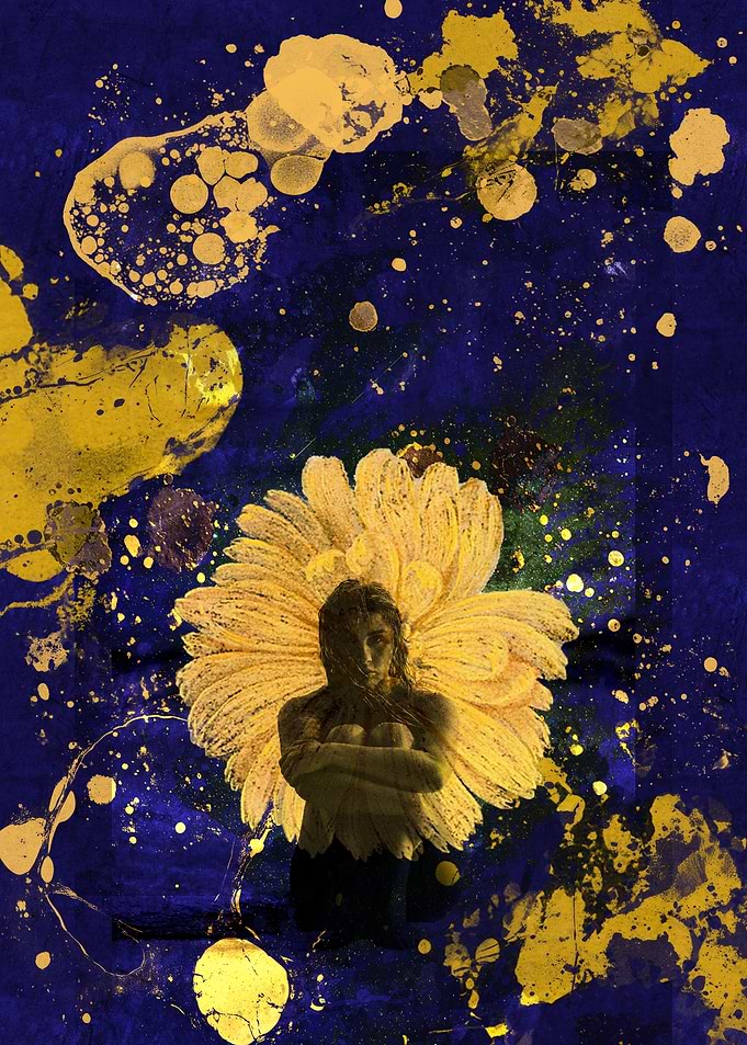 Floral Woman Abstract Art