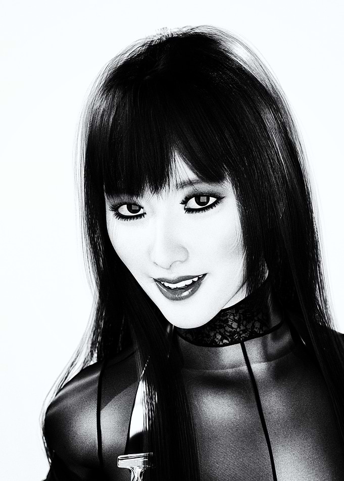 Black and White Portrait of Woman