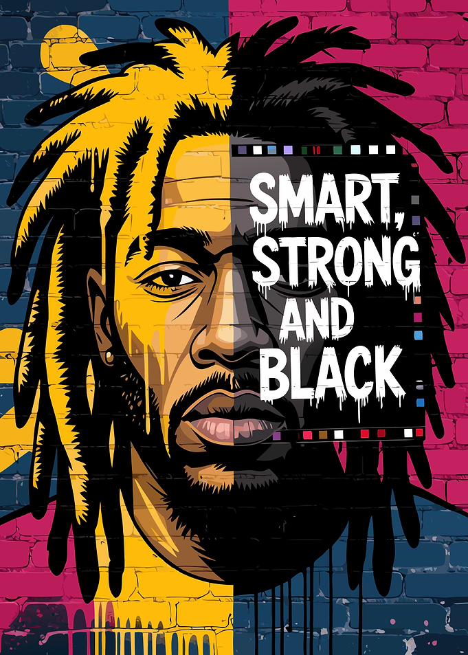 Smart, Strong, and Black Portrait
