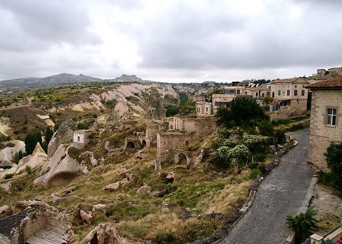 Cappadocia Landscape with Stone Buildings