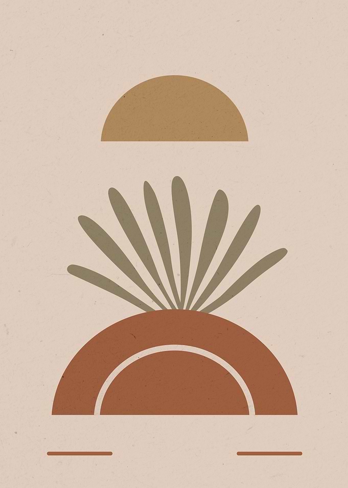 Abstract Minimal Boho Art