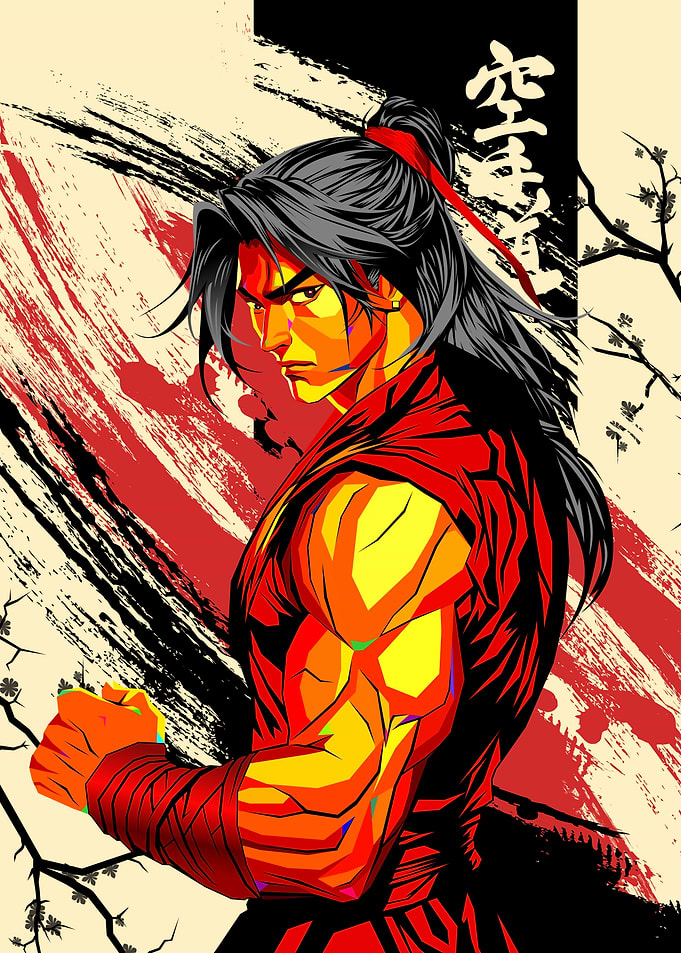 Martial Arts Warrior Digital Art