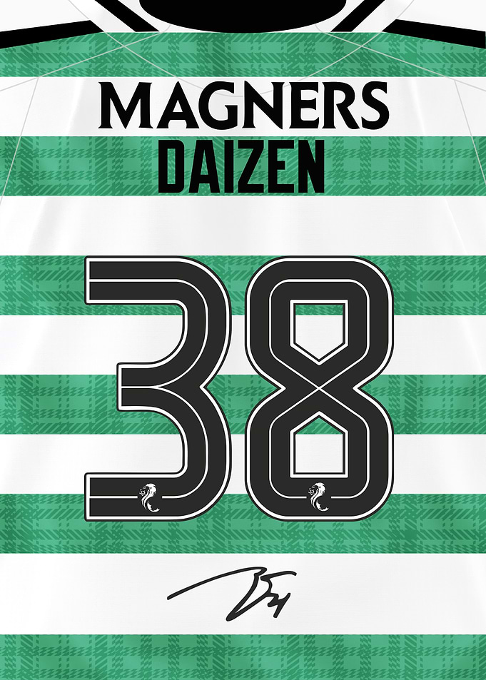 Daizen Maeda 2025/26 Celtic Shirt Number 38 Jersey