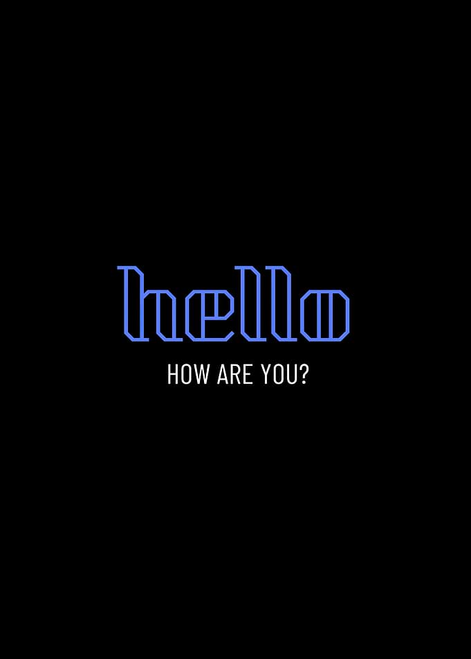 Hello How Are You Text Art