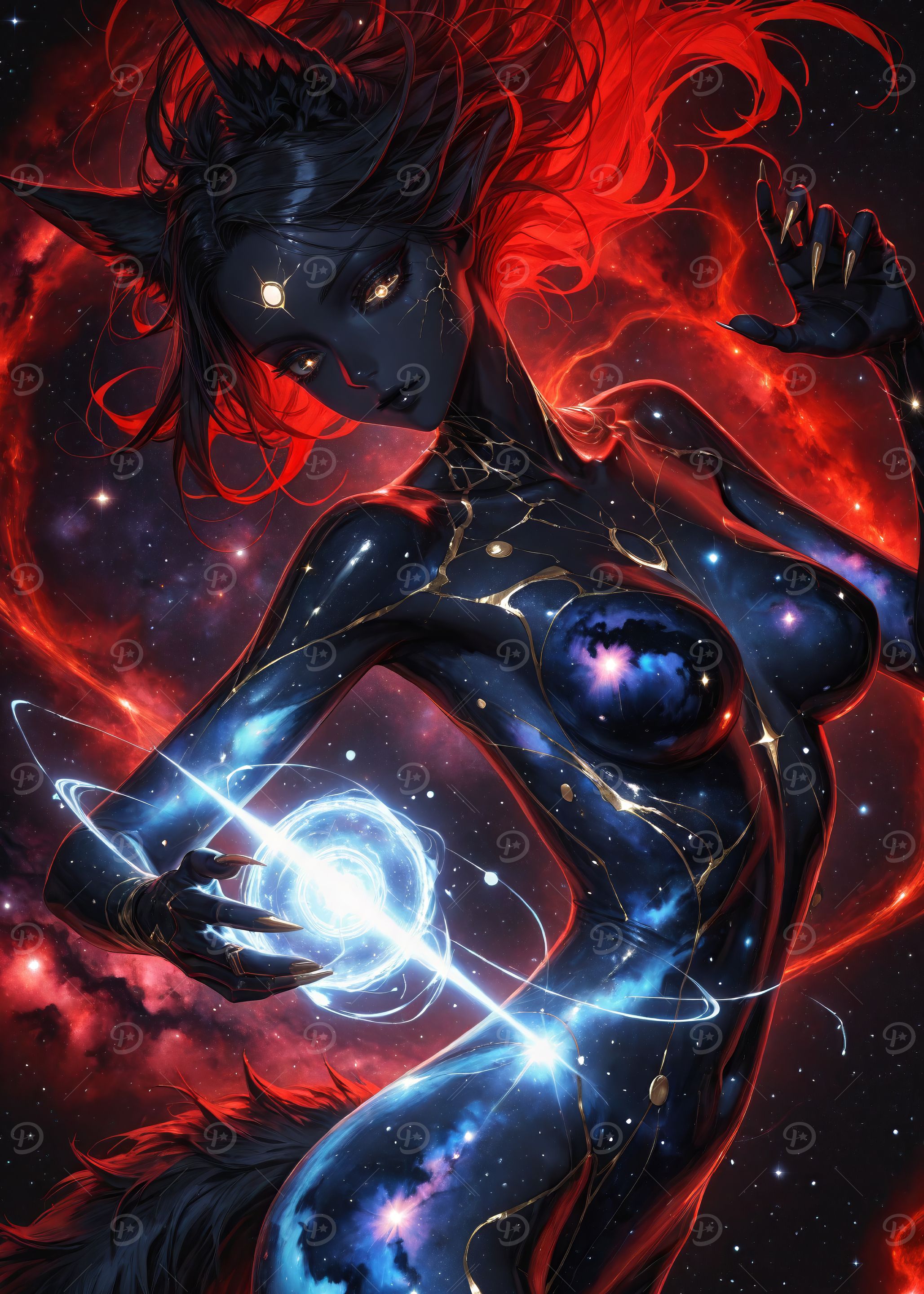 Cosmic Wolf Girl