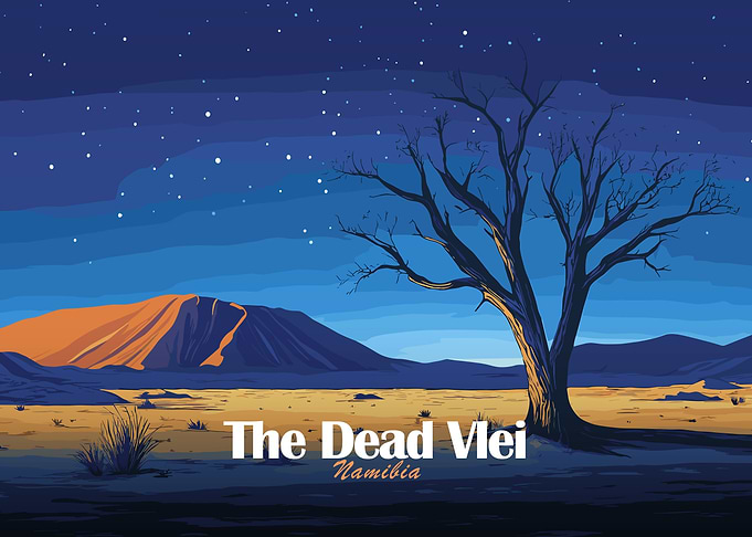 The Dead Vlei Namibia Landscape