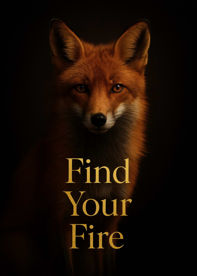 Ember Eyed Fox in Chiaroscuro Portrait