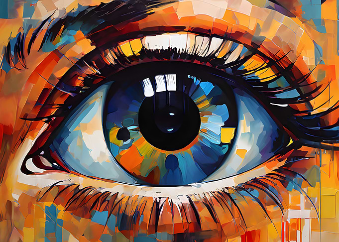 Abstract Eye Art